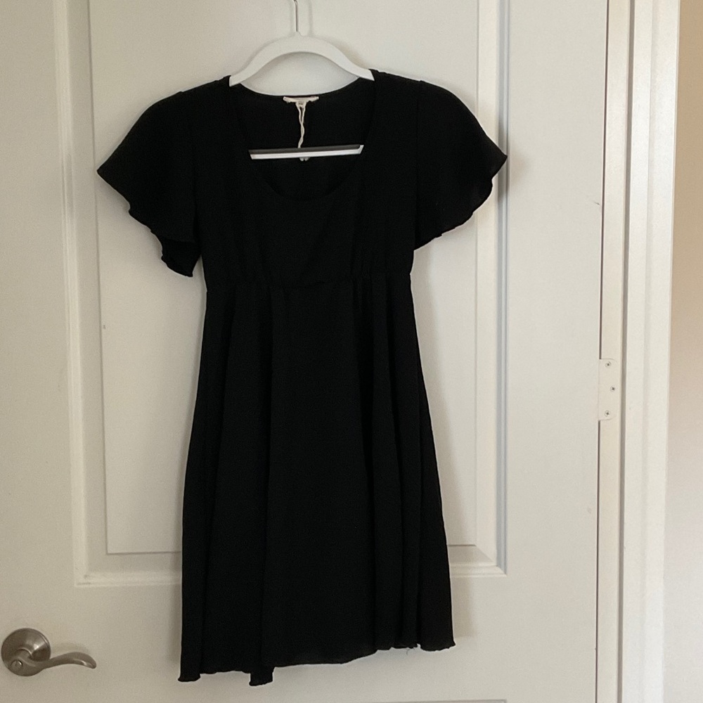See You Monday Elegant Black Dress
